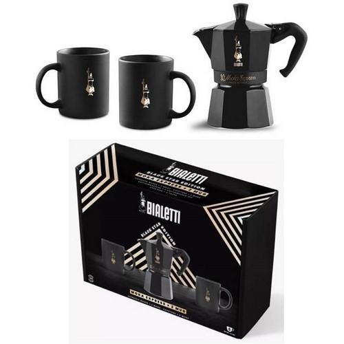 CAFETERA BIALETTI MOKA BLACK STAR ED. 6TZAS+2 MUG